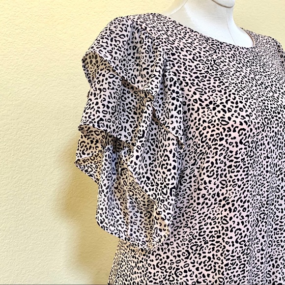 Dress Animal Cheetah Print XXL Cream Black NWT - Picture 8 of 16